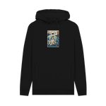 Black Printed Hoody Front