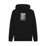 Black Printed Hoody Front