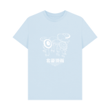 Sky Blue Printed T-shirt Front