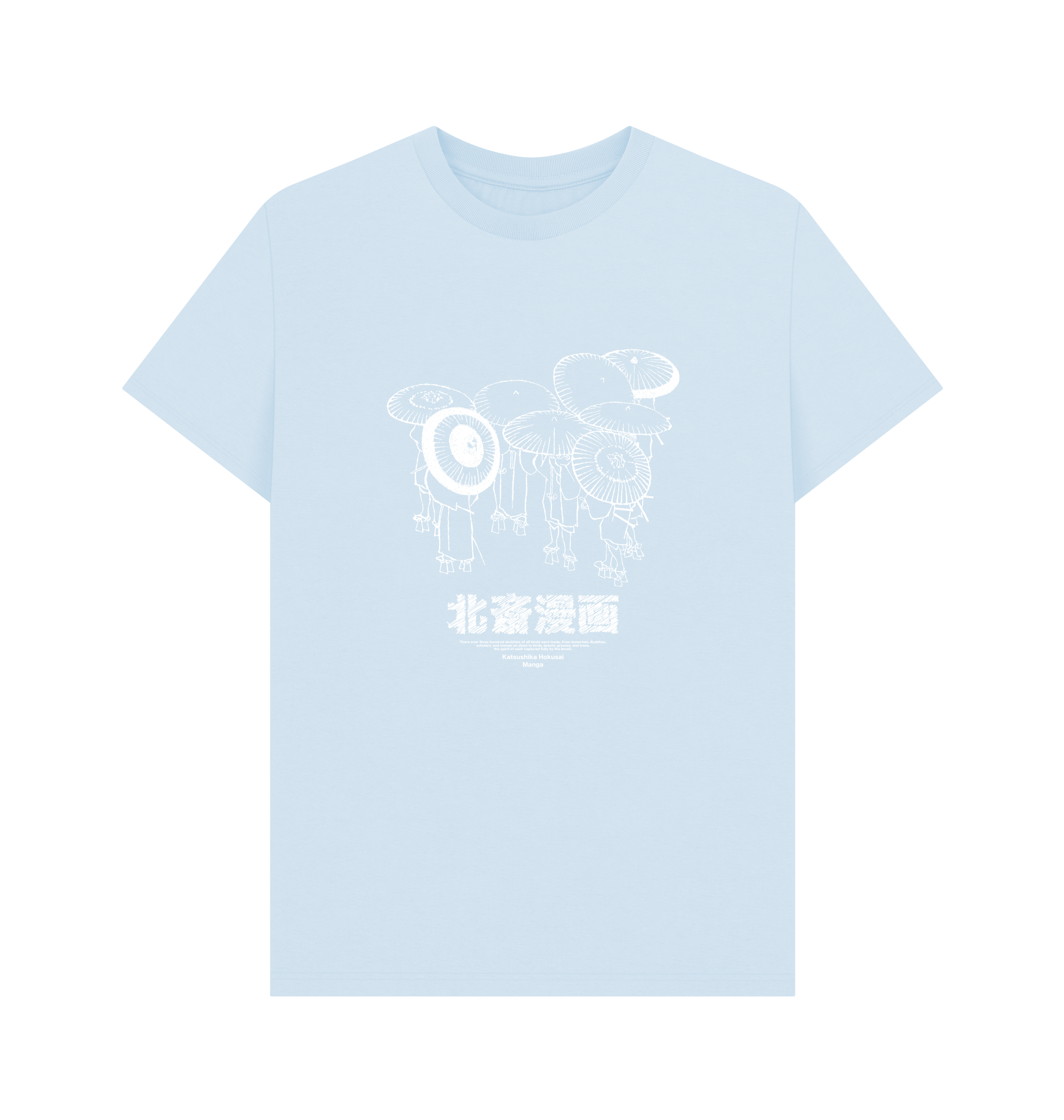 Sky Blue Printed T-shirt Front