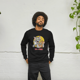 Tom and Jerry Thumbs Up Black Sweatshirt