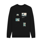 Black Printed Sweater