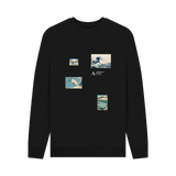 Black Printed Sweater