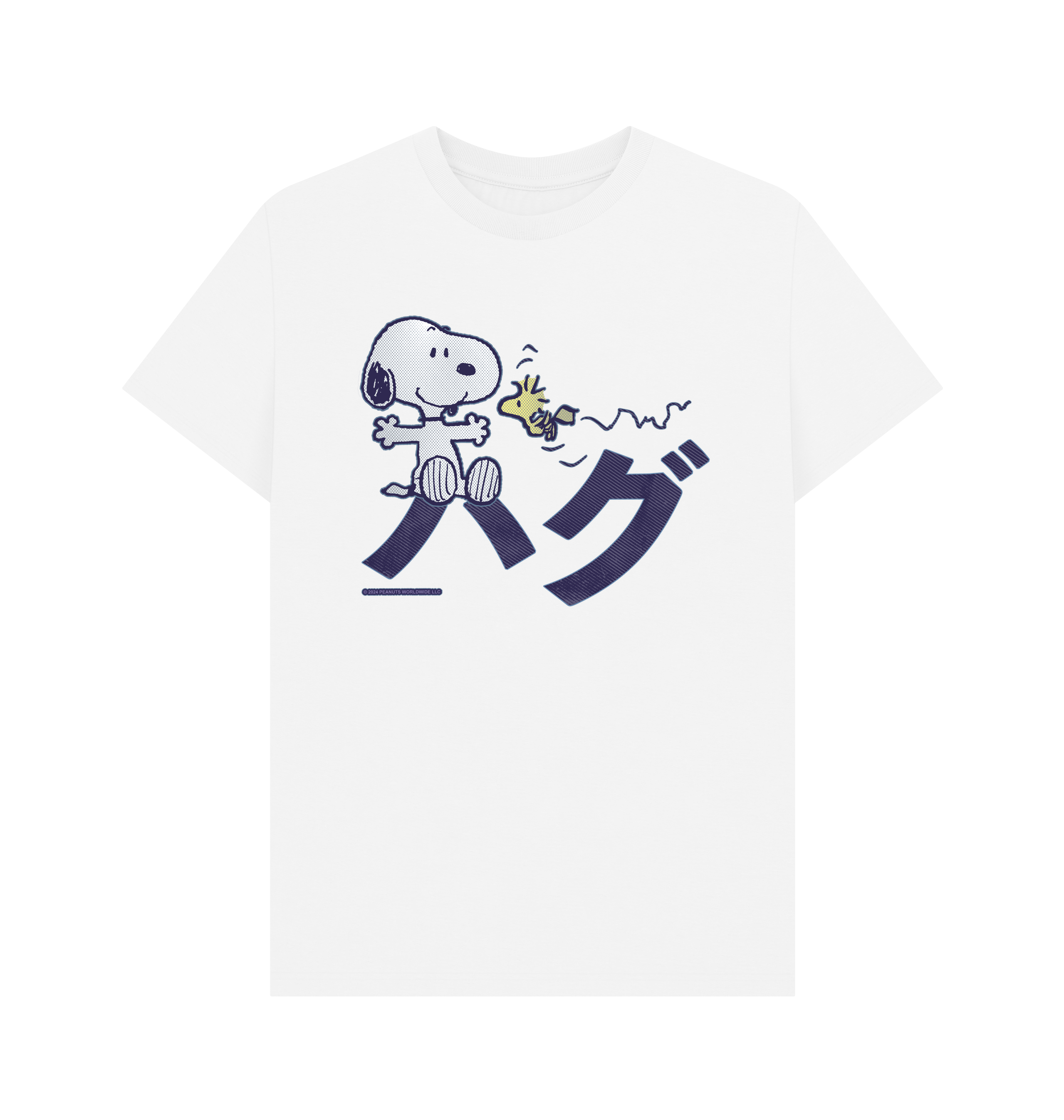 White Printed T-shirt Front