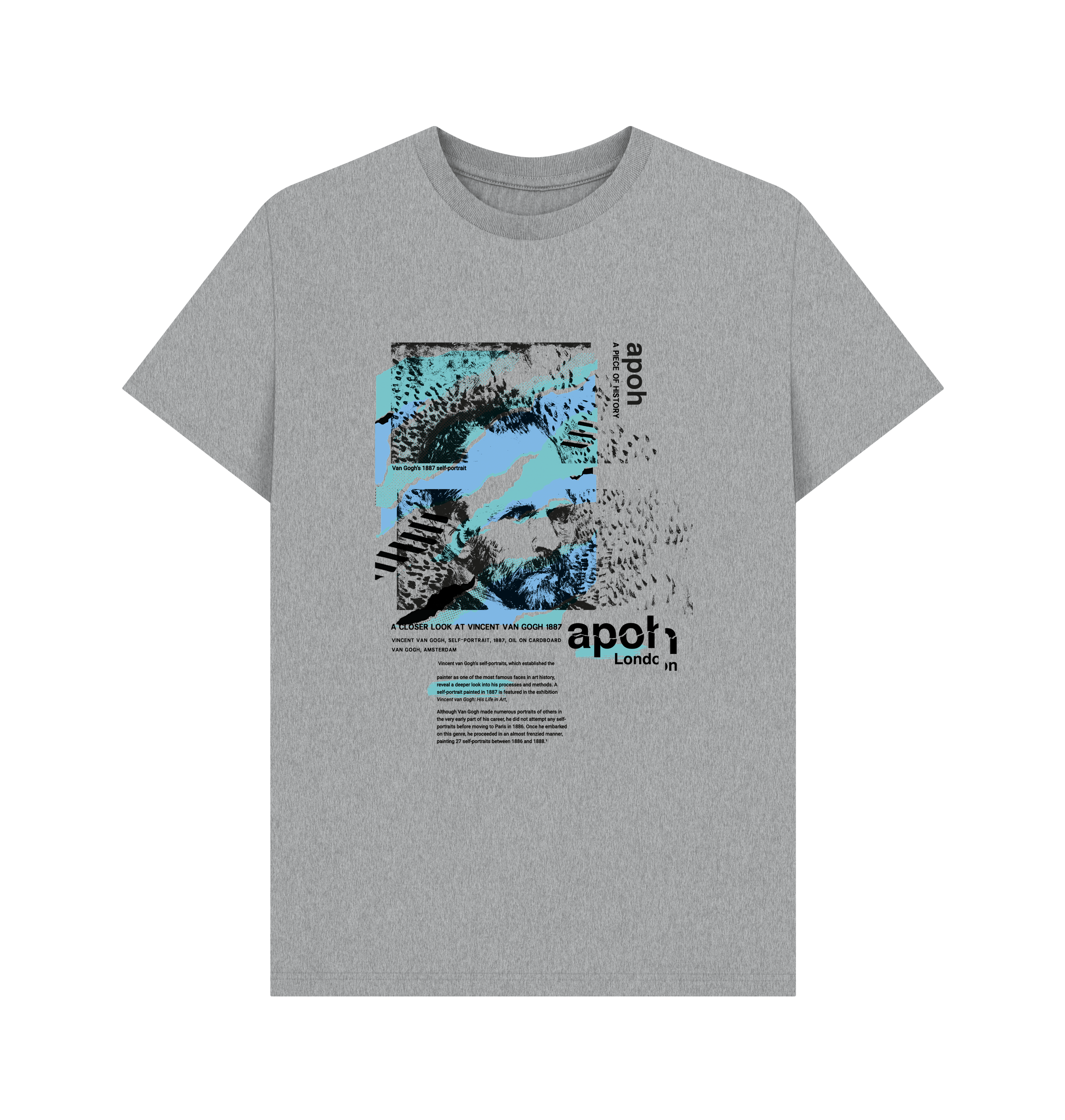 Athletic Grey Printed T-shirt Front