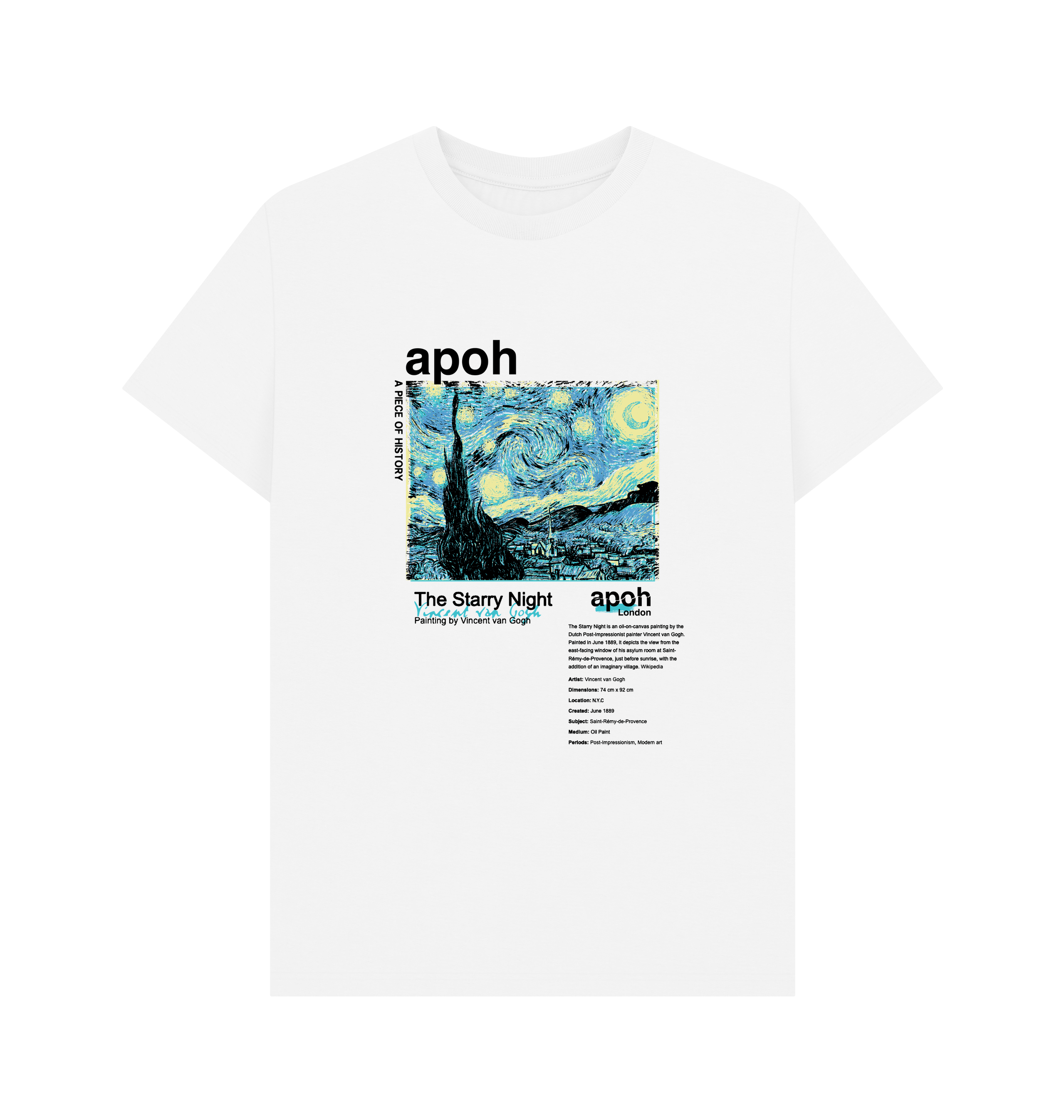 White Printed T-shirt Front