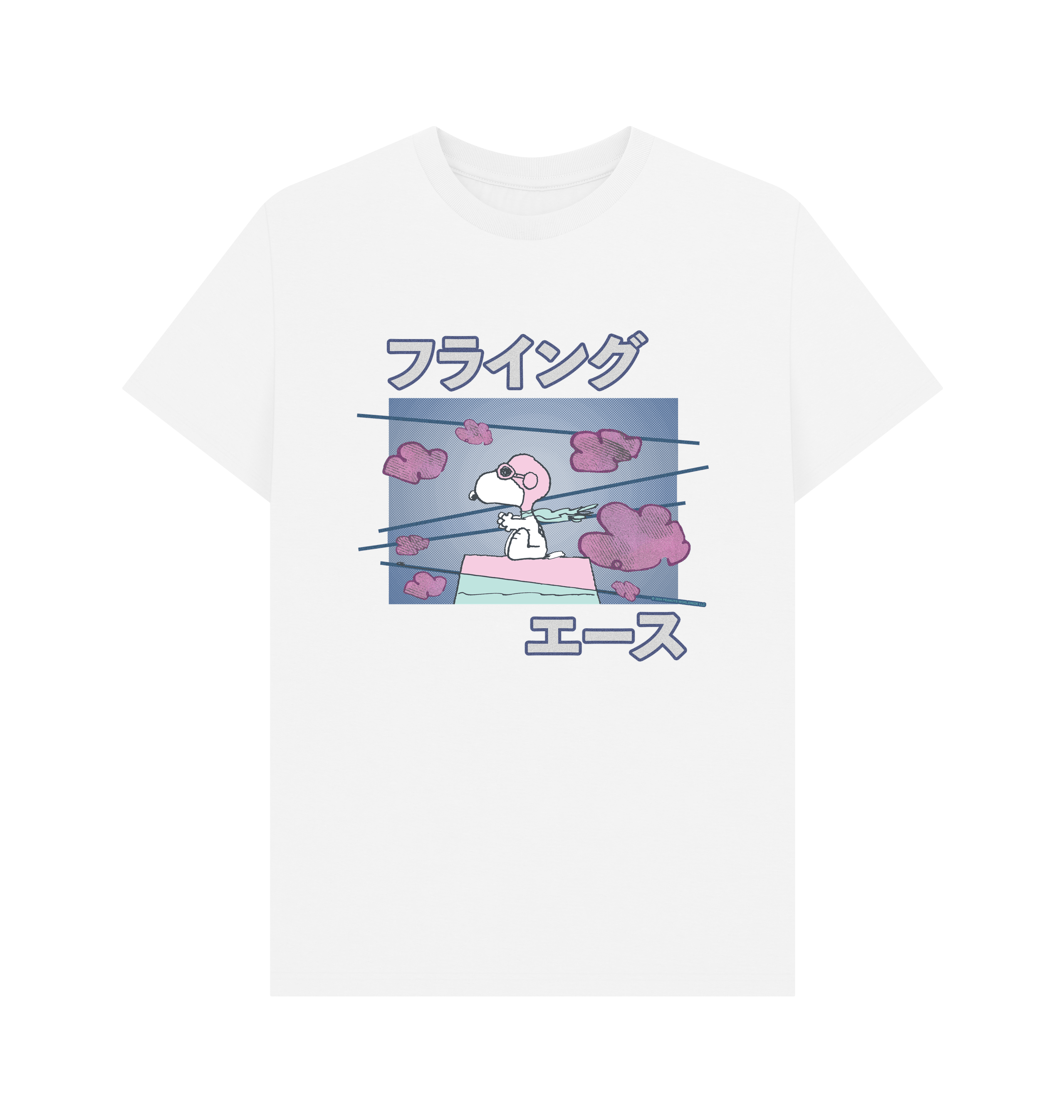 White Printed T-shirt Front