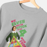 Elf Food Groups Grey Sweatshirt