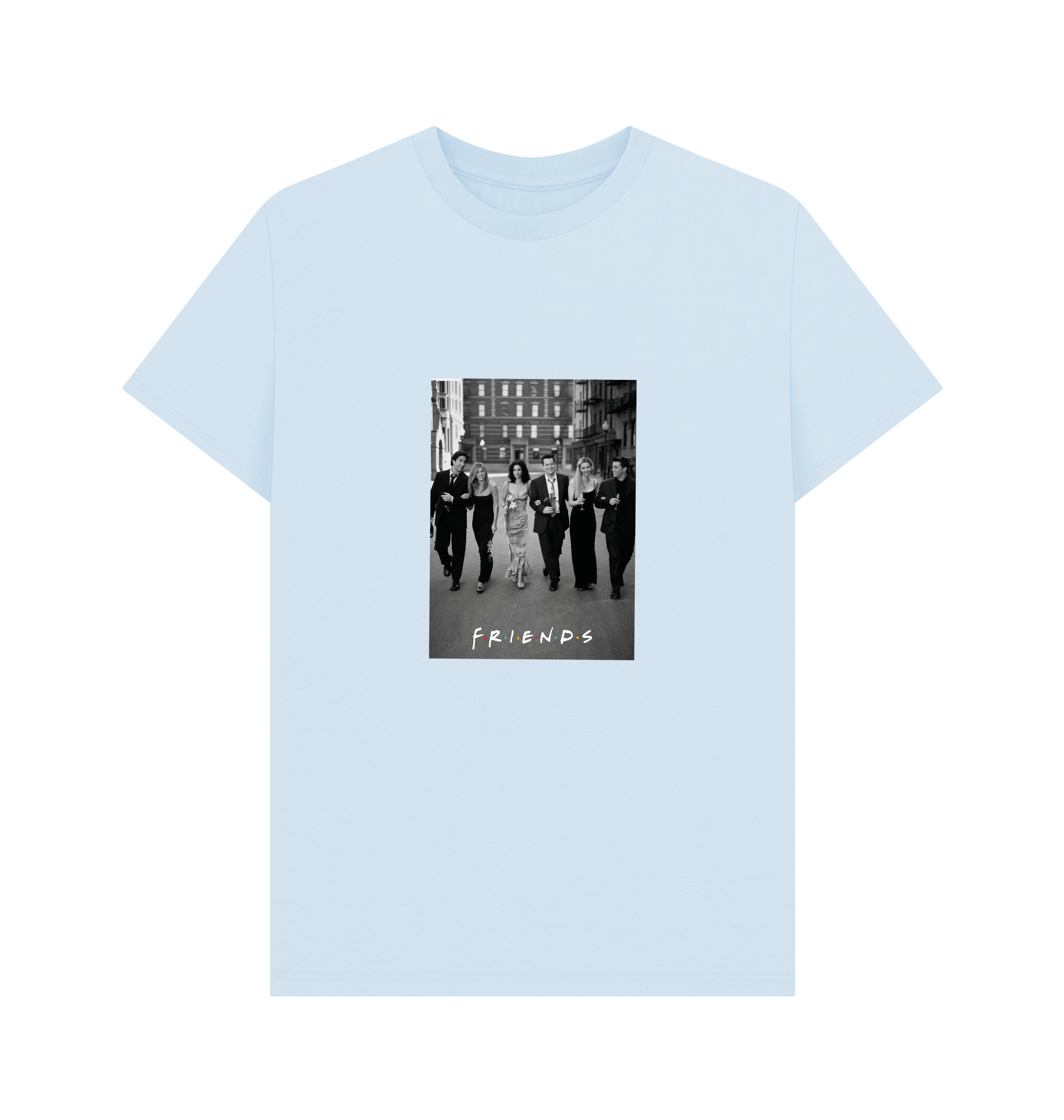 Sky Blue Printed T-shirt