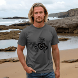 The Powerpuff Girls Black Outline Charcoal T-Shirt