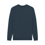 Navy Blue Printed Sweater Front