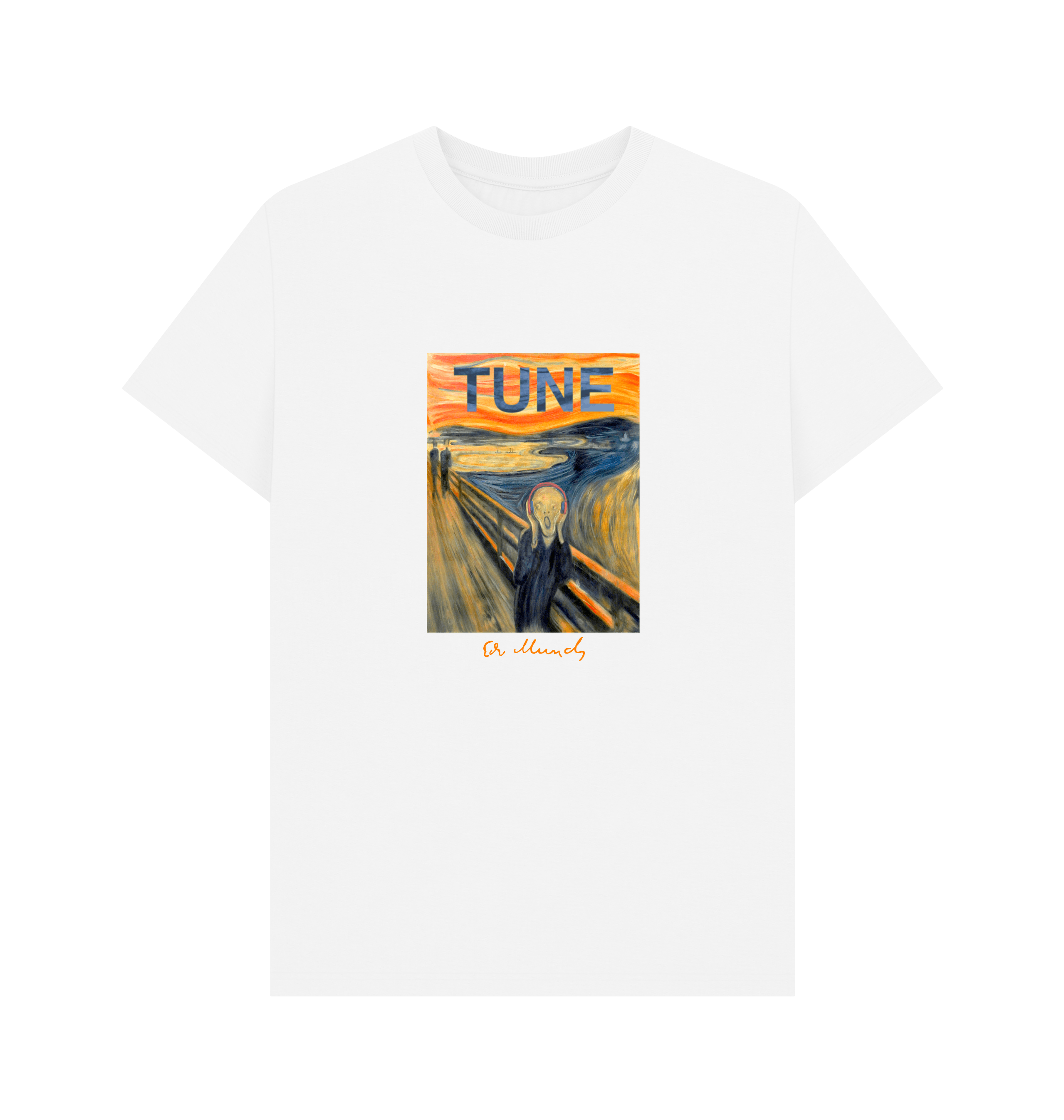 White Printed T-shirt Front