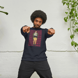 Elf Santas Coming Navy Sweatshirt