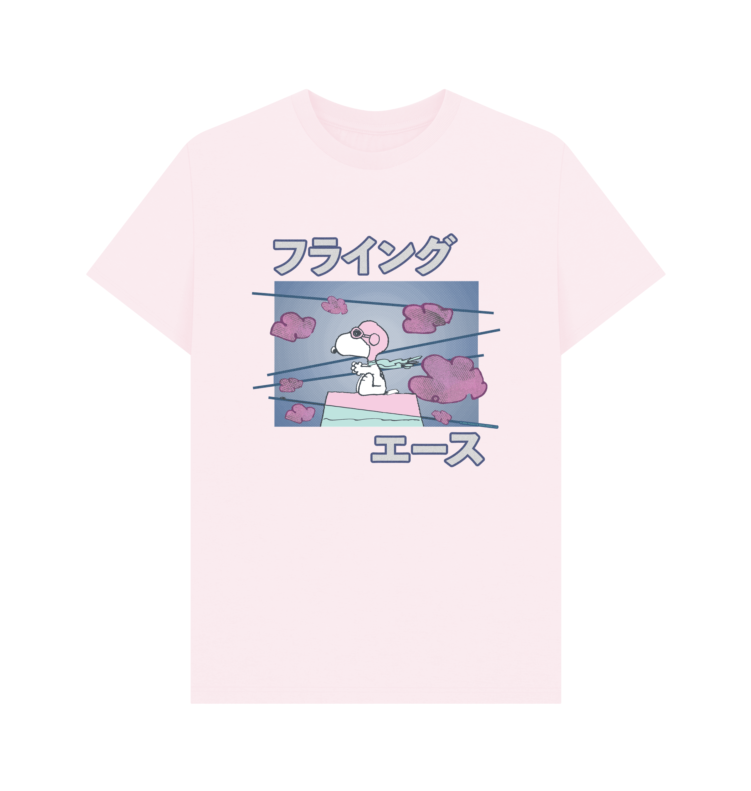 Pink Printed T-shirt Front