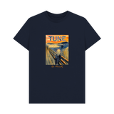 Navy Blue Printed T-shirt Front