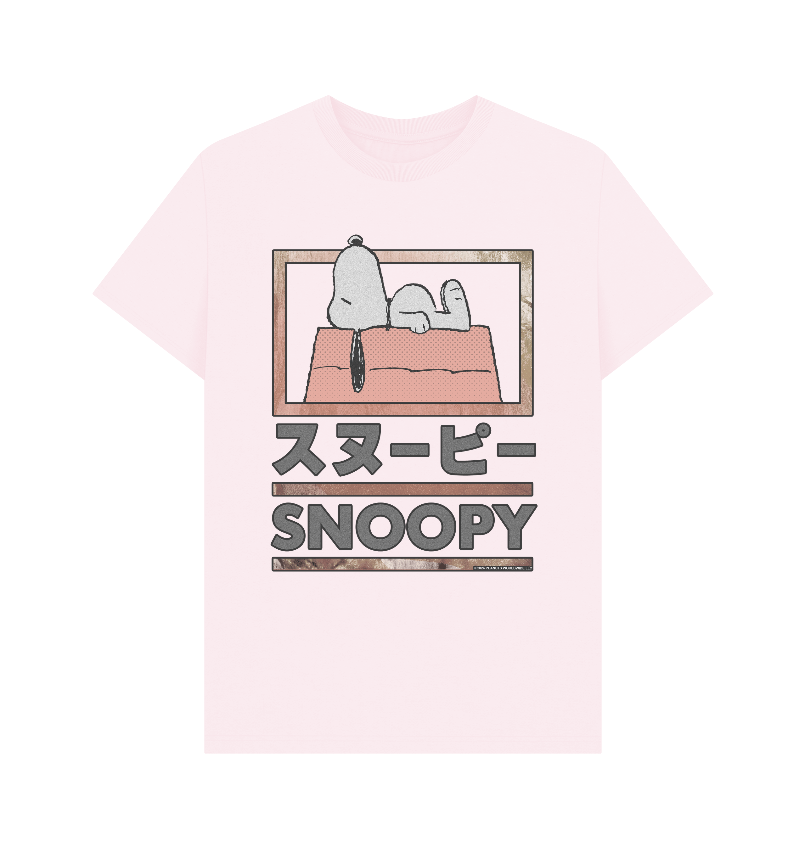 Pink Printed T-shirt Front