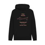 Black Printed Hoody Front