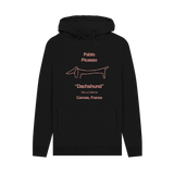 Black Printed Hoody Front