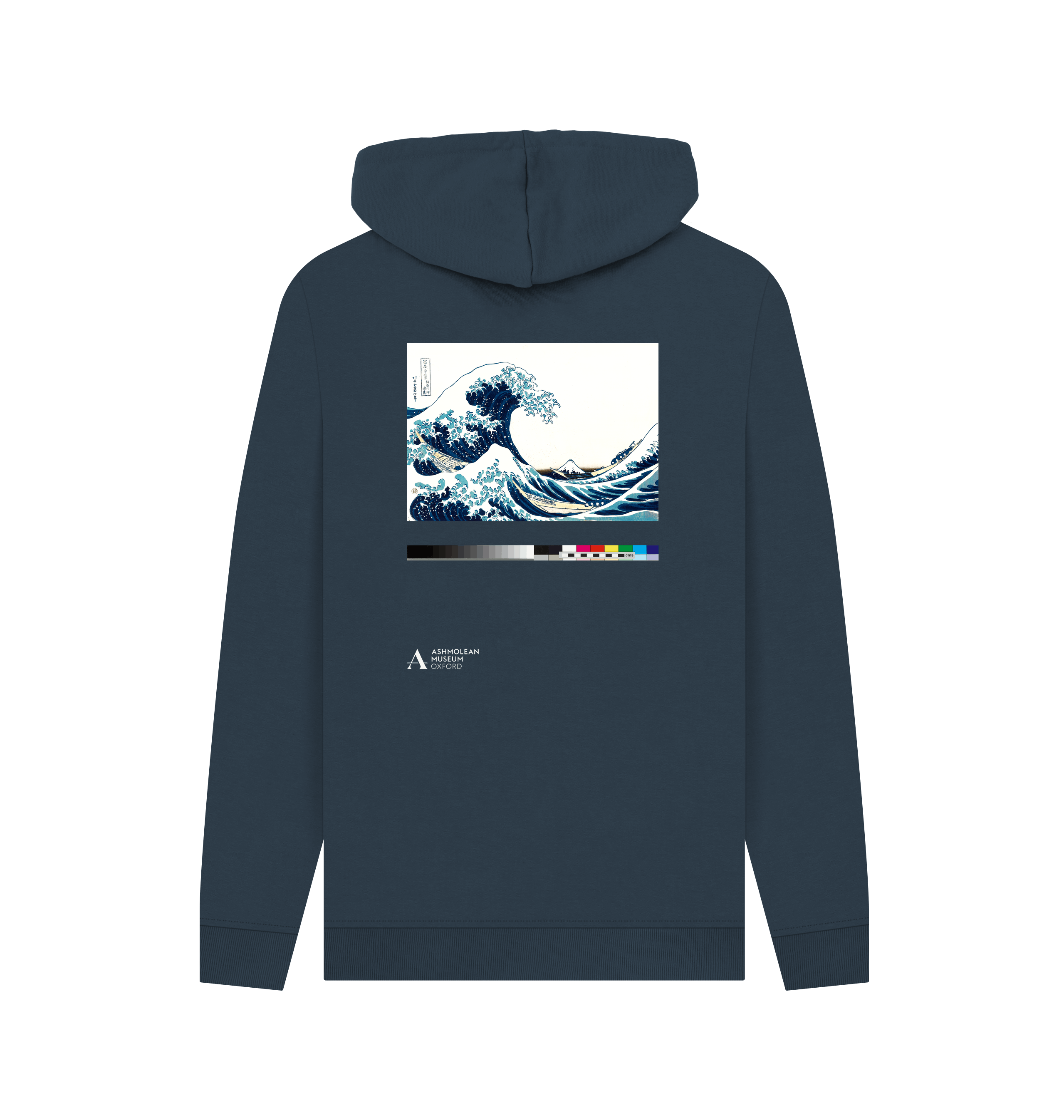 Navy Printed Hoody