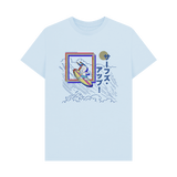 Sky Blue Printed T-shirt Front