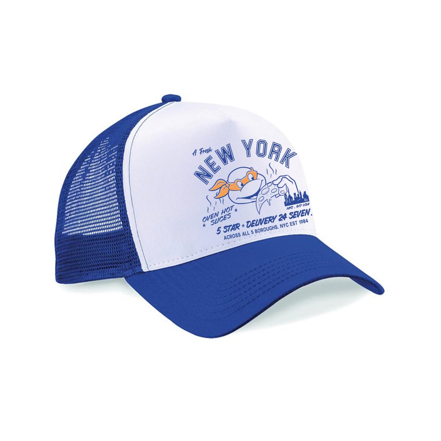TMNT NYC Blue Trucker Cap