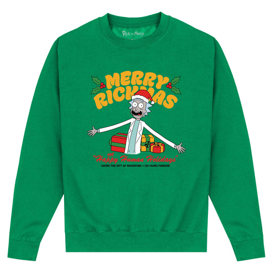 Rick and Morty Happy Human Holidays Sweatshirt