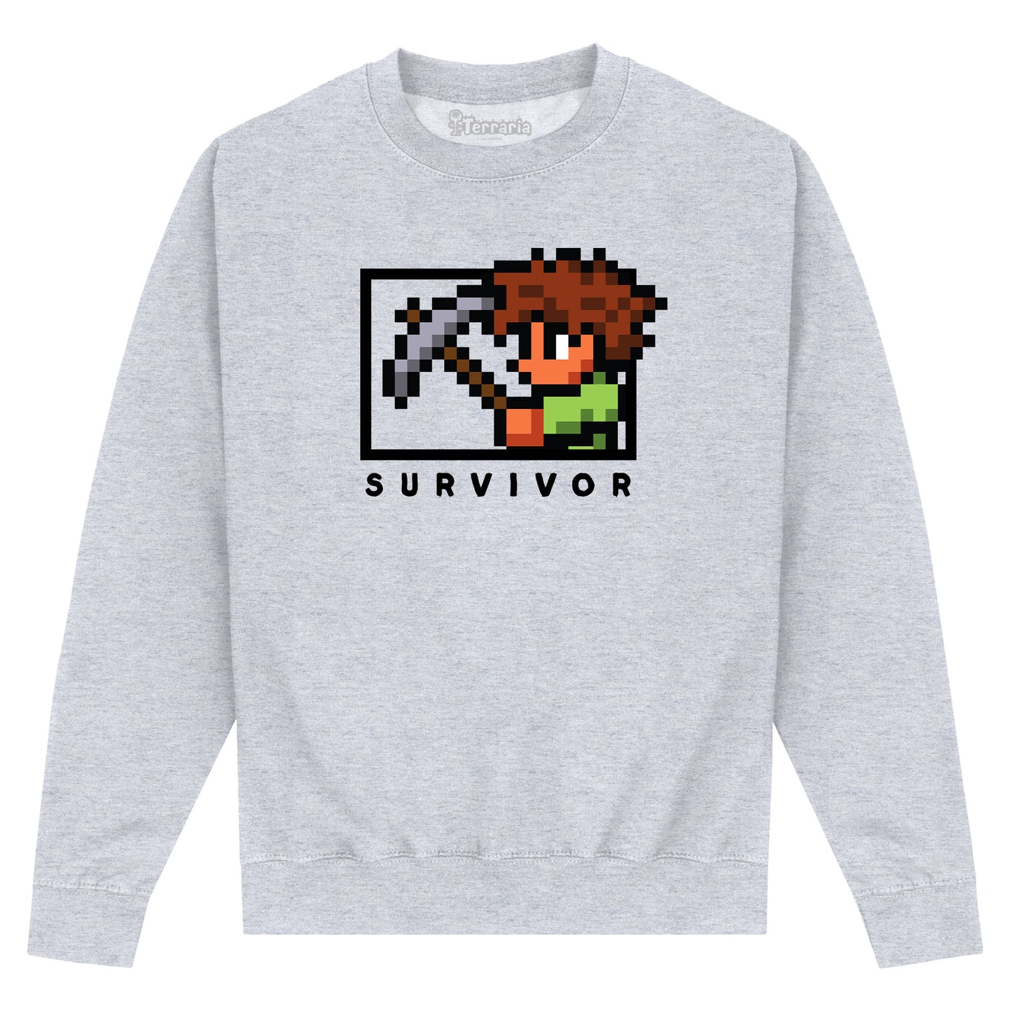 Terraria Survivor Sweatshirt - Heather Grey