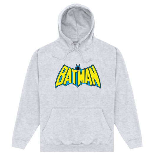 Batman OG Logo Hoodie - Heather Grey