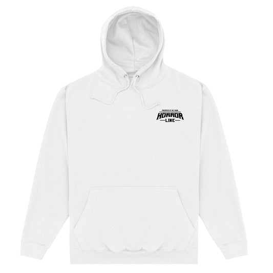 Horror Line Montage White Hoodie