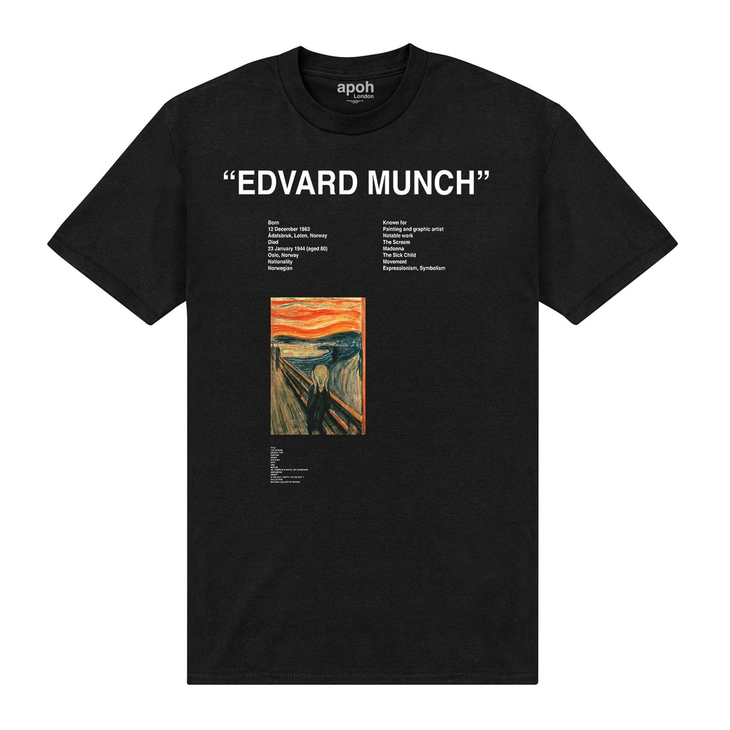 apoh Munch Edvard T-Shirt