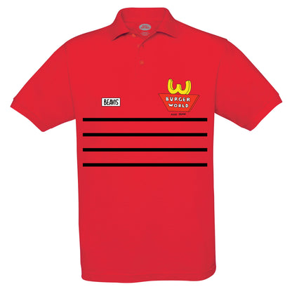 Beavis and Butthead 'Beavis' Burger World Uniform Polo Shirt
