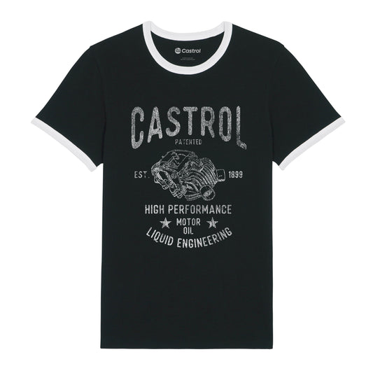 Castrol Motor Oil Ringer T-shirt