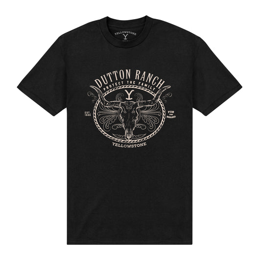 Yellowstone Dutton Ranch Skull T-Shirt