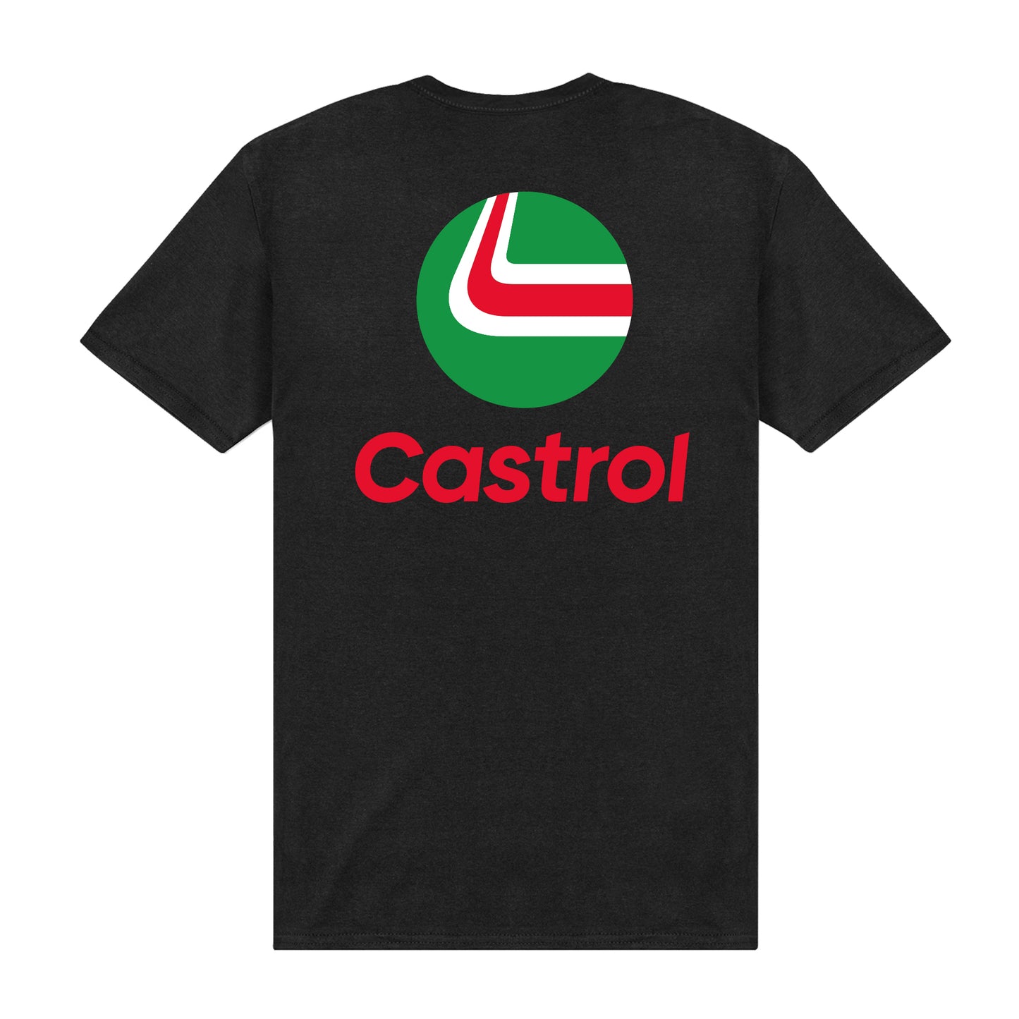 Castrol Stack Pocket Print Black T-Shirt