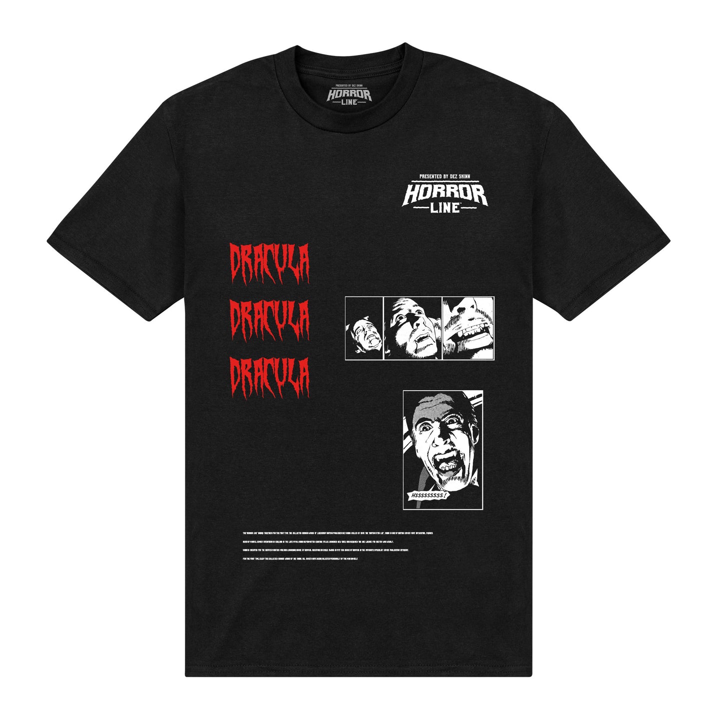 Horror Line Dracula Multi Images T-Shirt