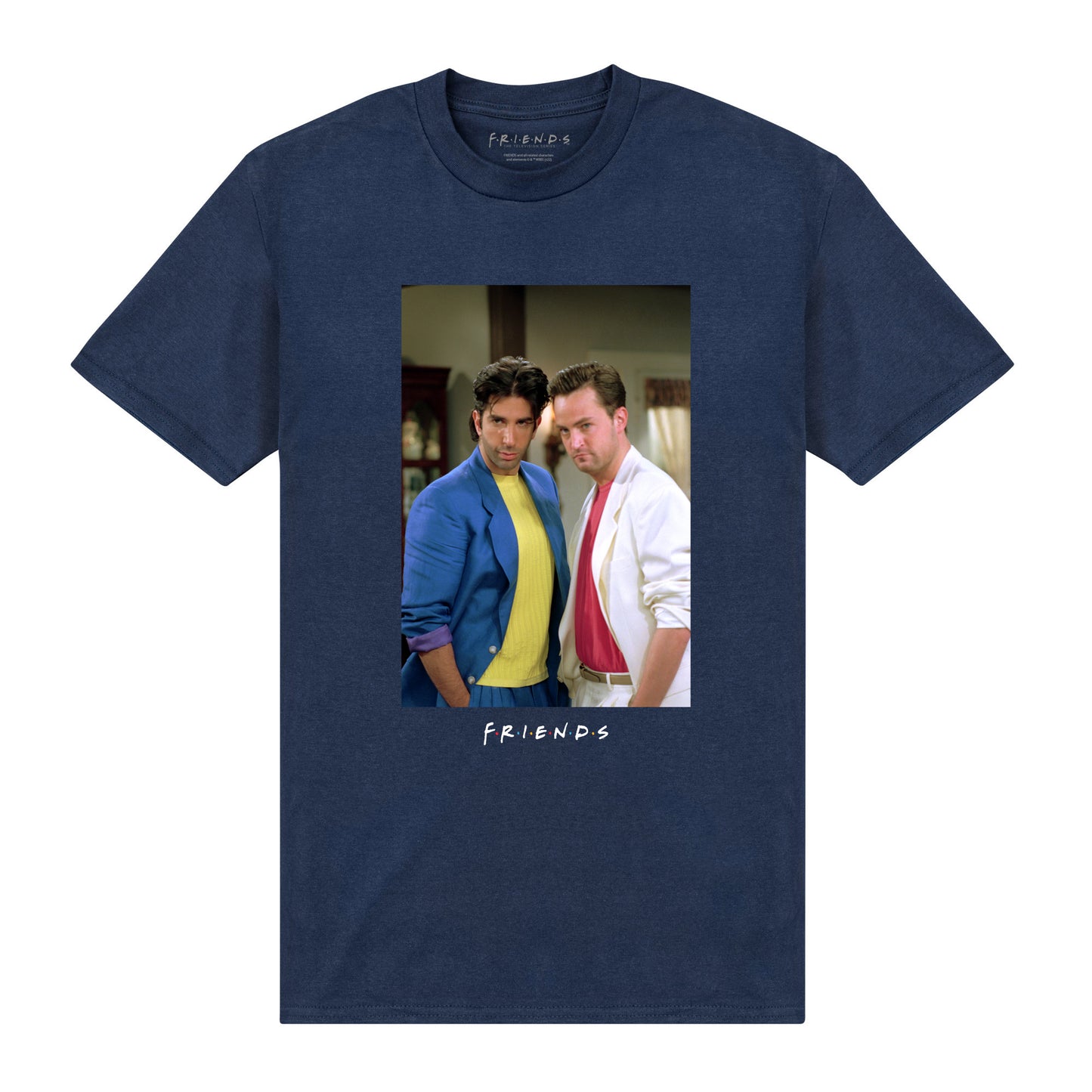 Friends Ross & Chandler Navy T-Shirt