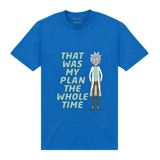 Rick and Morty My Plan T-Shirt - Royal Blue