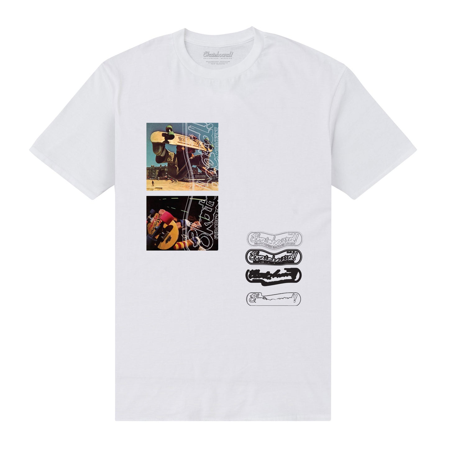 Skateboard!Magazine Photo T-Shirt - White