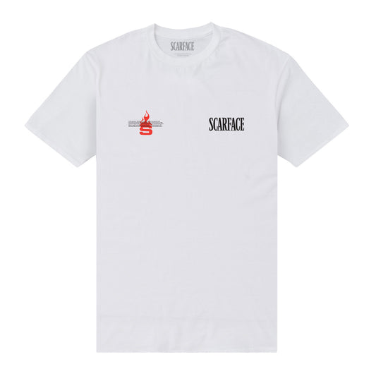 Scarface Red Photo T-Shirt - White