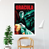 Horror Line Dracula Cover Framed Print