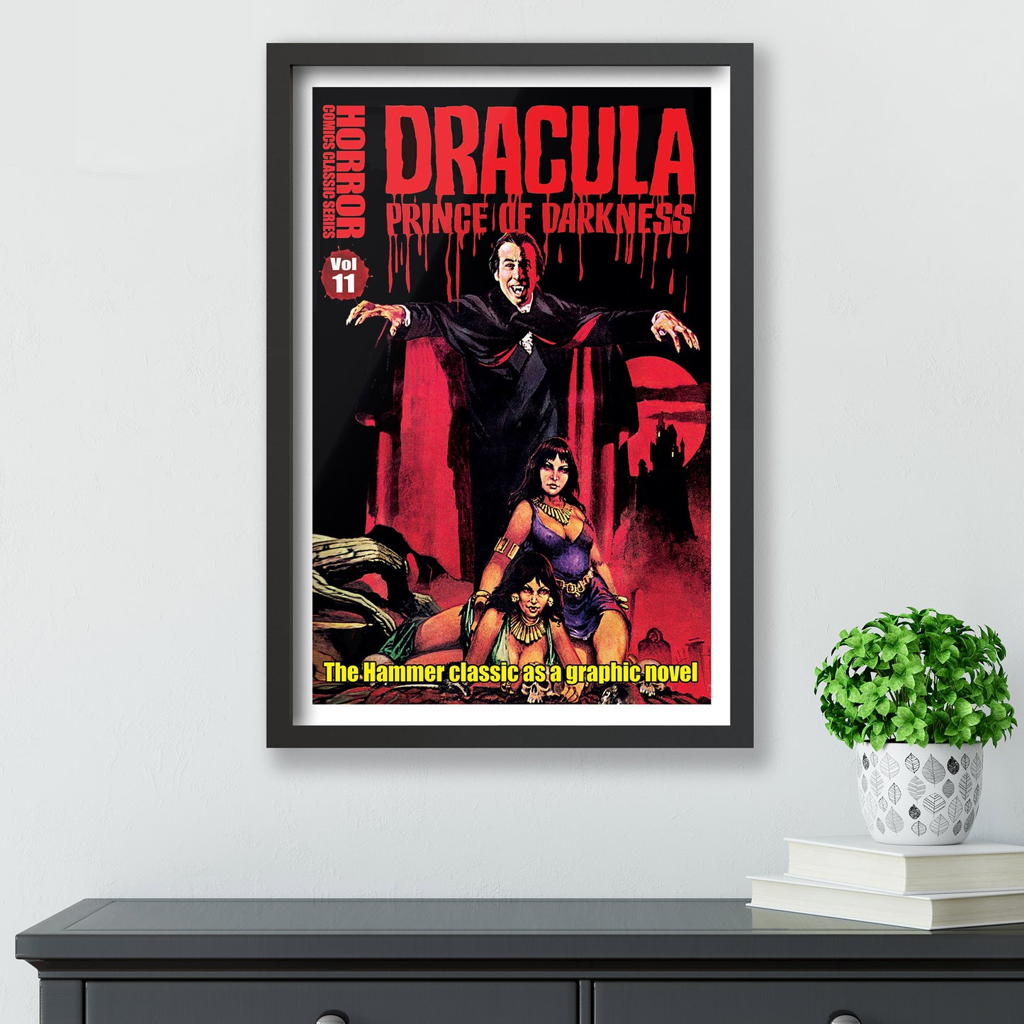 Horror Line Dracula Prince of Darkness Framed Print